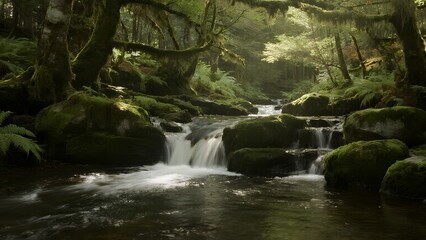 Natural Background with Organic Texture and Soft Light