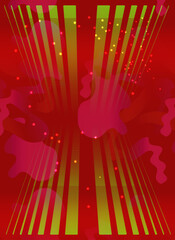 Mystical creatures and luminous elements in an abstract background.