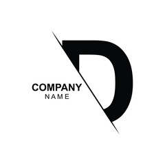 Initial D logo design vector Template Abstract Letter D vector illustration logo design.