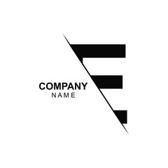 Initial E logo design vector Template Abstract Letter E vector illustration logo design.