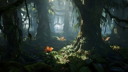 Natural Background with Organic Texture and Soft Light