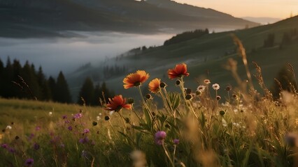 Natural Background with Organic Texture and Soft Light