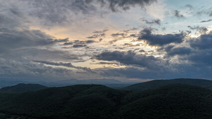 Fototapeta premium beautiful sky and mountain at Thailand