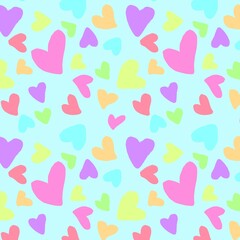 Heart love romance pattern seamlss bbackground print 