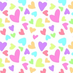 Heart love romance pattern seamlss bbackground print 