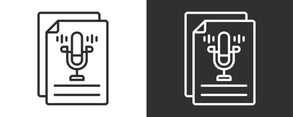 File Icon Set Vector Collection Isolated In Black And White