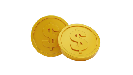 Two Golden Dollar Coins