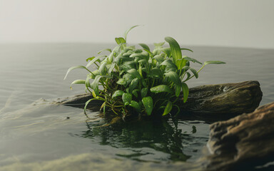 Small Green Plant in Soil