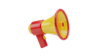 Red and Yellow Megaphone