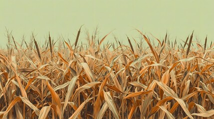 Close Up Of Wheat Ears In Field