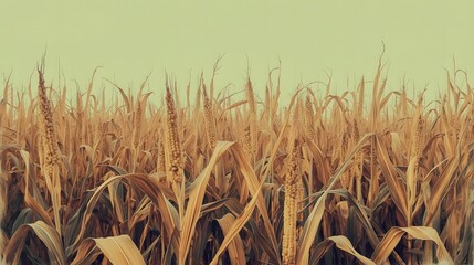 Golden Wheat Field Texture Background
