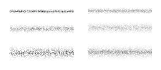  black dotted gradient texture set stippled grain brush