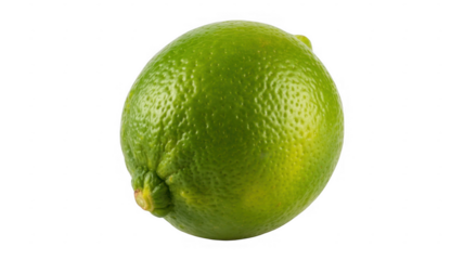 Green lime fruit on dark background citrus fresh isolated on a transparent background