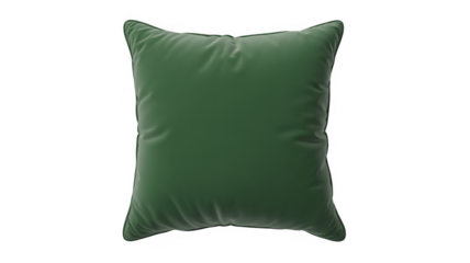 Green pillow home decor interior furniture isolated on a transparent background