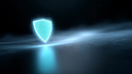 Futuristic cyber security data protection digital shield and network defense privacy protection with blue glow technology against cyber attack firewall antivirus cyber safety secure system digital - Powered by Adobe