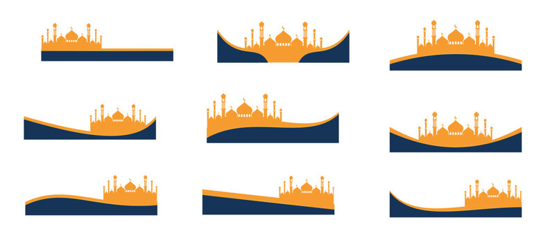 set of ramadan borders ramadan border banners arabic 