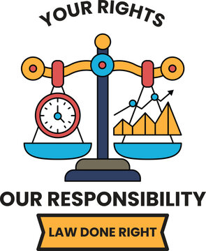 A scale with a clock and a graph on it