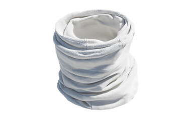 Warm fleece neck accessory emphasizing plush texture, comfortable fit, and stylish tubular shape isolated on transparent background PNG