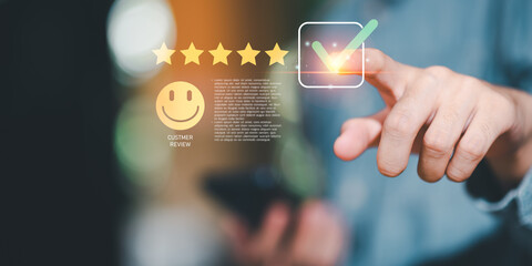 This image highlights digital reputation, trust validation, and customer satisfaction as key elements of brand credibility, emphasizing how positive feedback supports business success and loyalty.