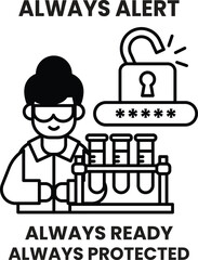 A woman is holding a key and a lock