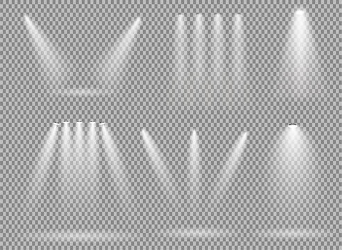 stage lights effect beam light spot light shining rays version 2