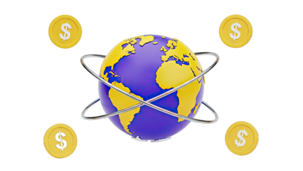 Global Finance and Wealth Concept