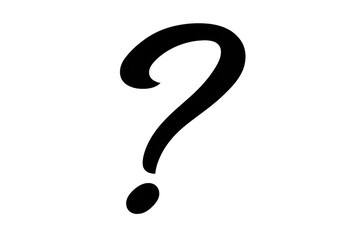 Naklejka premium Question mark symbol representing query, uncertainty, curiosity, interrogation, and problem-solving, with a transparent background