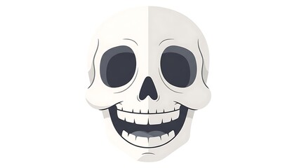 Obraz premium Pageant Pageant Mask Skull White Halloween Costume.