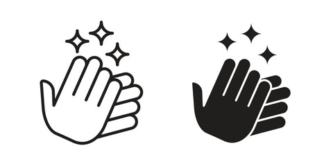 Fototapeta premium Wash hands icon