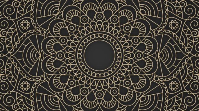 Luxury islamic background Arabian ornament mandala elegant style pattern ramadan kareem video