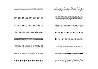 ナチュラルでシンプルな手描きのラインセット11