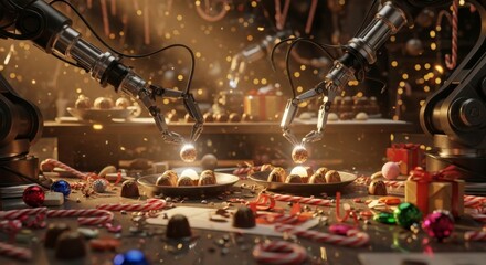 Robotic Christmas - Automated Gift Wrapping and Candy Production.