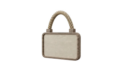 Wooden Sign with Rope Handle