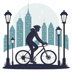 woman riding bicycle