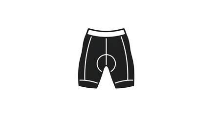 Sleek black cycling shorts with padded seat for comfortable ride