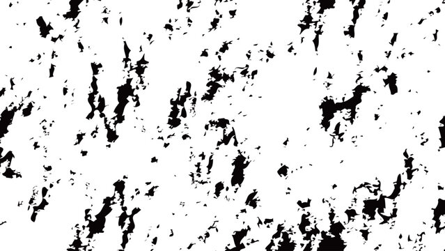 黒いインク画面一面にが飛び散ったグランジ背景。墨汁のしぶきの汚れを表現したベクターのテクスチャ素材。。ビンテージな汚れのテクスチャ