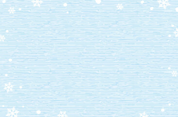 雪と結晶が舞う冬の背景素材