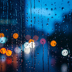 raindrops on a window