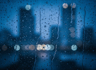 raindrops on a window