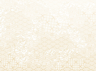 Elegant Japanese combination seamless pattern, Abstract background