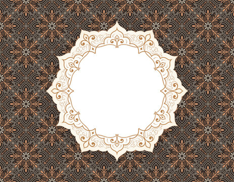 Pattern background with space for text, Islamic ornament background