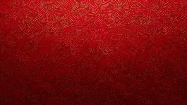 Seamless red grunge vintage background featuring a floral damask ornament texture and hearts on antique paper design for a retro backdrop