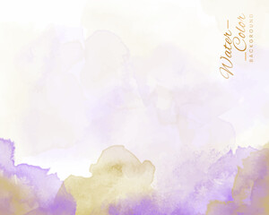 Obraz premium Abstract colorful watercolor for background. Digital art painting. Design for your date, postcard, banner, wedding invitation card.