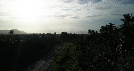 The road between the Rambungan Ferry and Sempadi is peaceful, scenic coastal secondary forests ,Mount Serapi,palm oil estates,Sempadi Beaches and Prawn Farm.