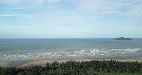 The road between the Rambungan Ferry and Sempadi is peaceful, scenic coastal secondary forests ,Mount Serapi,palm oil estates,Sempadi Beaches and Prawn Farm.