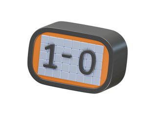 baseball scorboard icon 3d illustration render