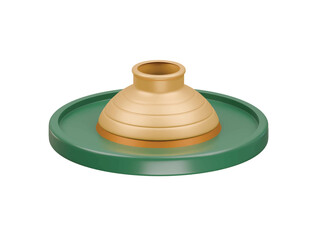 pottery making icon 3d illustration render 