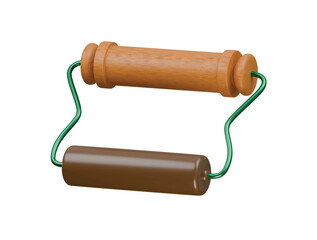 clay roller icon 3d illustration render