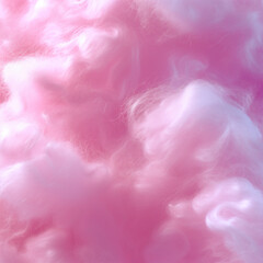 Fond texture rose pastel barbe &agrave; papa en gros plan, nuage cotonneux sur arri&egrave;re-plan rose avec flou et d&eacute;grad&eacute;, espace n&eacute;gatif copyspace pour banni&egrave;re, design, Saint-Valentin, cosm&eacute;tique