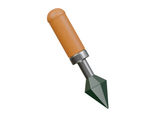 precision knife icon 3d illustration render